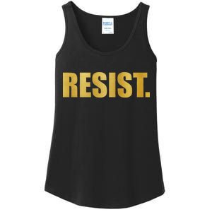 Limited Edition Resist Gold Print Ladies Essential Tank