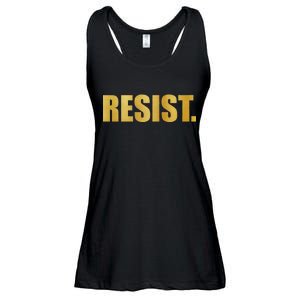 Limited Edition Resist Gold Print Ladies Essential Flowy Tank