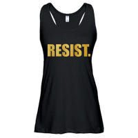 Limited Edition Resist Gold Print Ladies Essential Flowy Tank