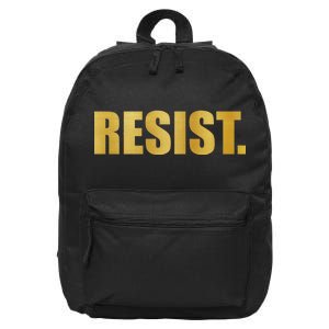 Limited Edition Resist Gold Print 16 in Basic Backpack