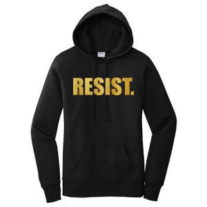 Limited Edition Resist Gold Print Women's Pullover Hoodie