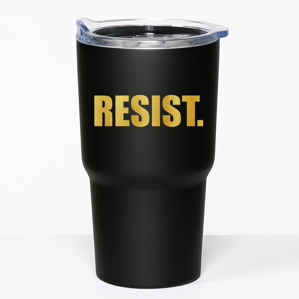 Limited Edition Resist Gold Print Tumbler