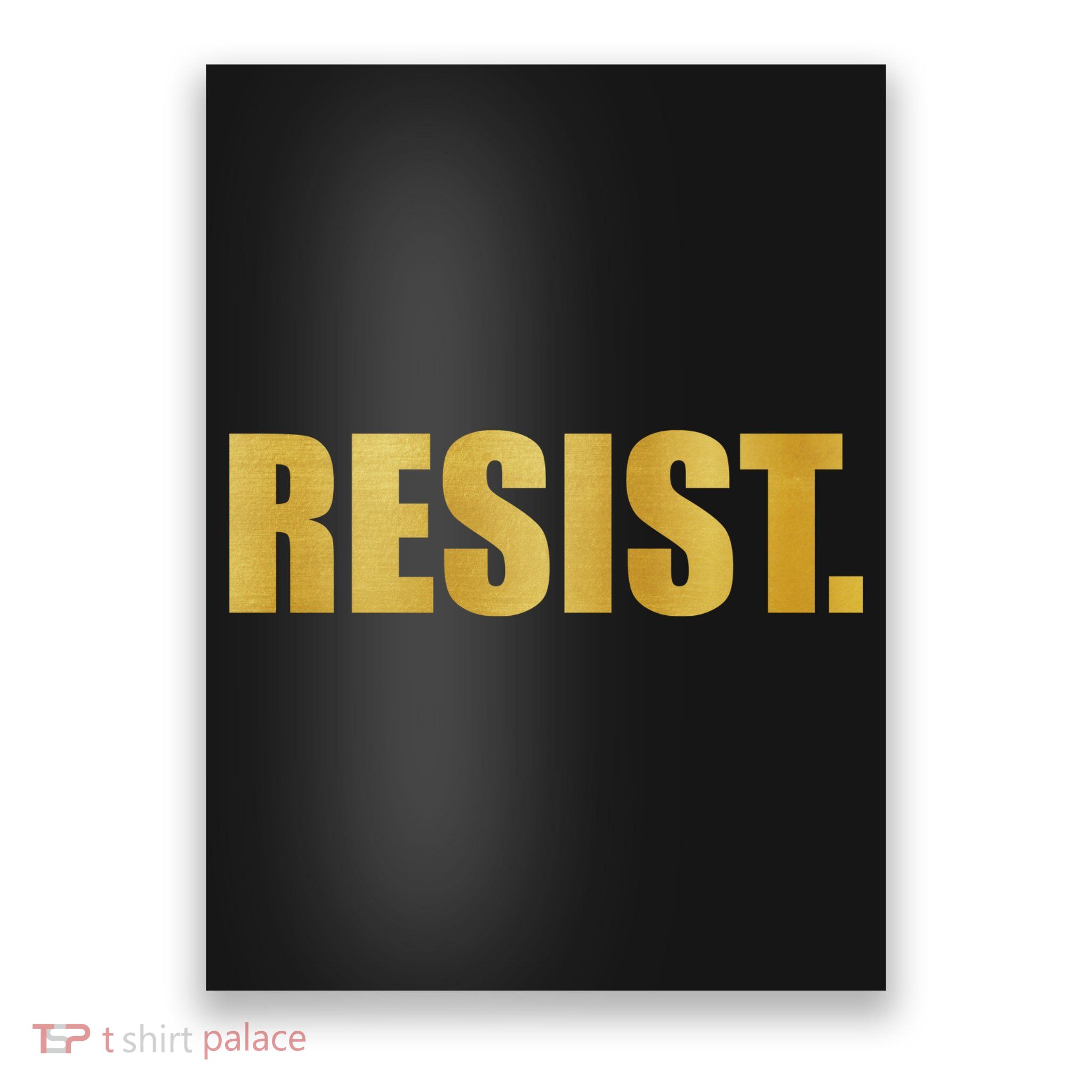 Limited Edition Resist Gold Print Poster