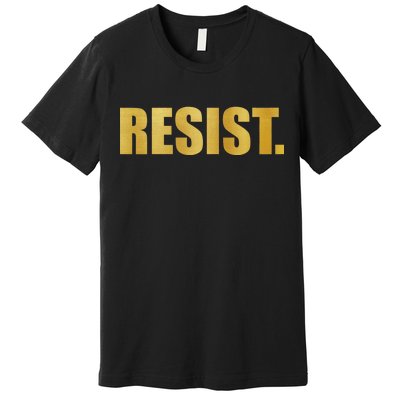 Limited Edition Resist Gold Print Premium T-Shirt