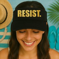 Limited Edition Resist Gold Print Visor
