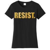 Limited Edition Resist Gold Print Women's T-Shirt