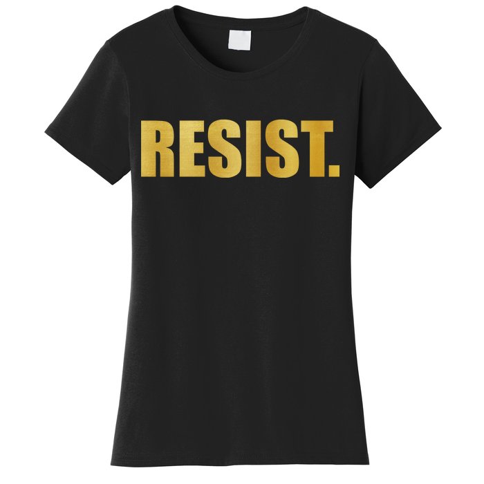 Limited Edition Resist Gold Print Women's T-Shirt