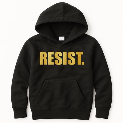 Limited Edition Resist Gold Print Kids Hoodie