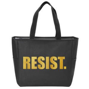 Limited Edition Resist Gold Print Zip Tote Bag