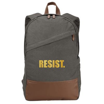 Limited Edition Resist Gold Print Cotton Canvas Backpack