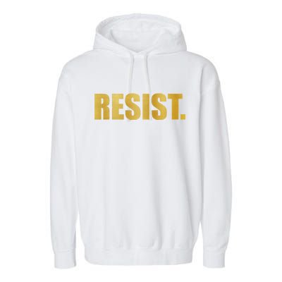 Limited Edition Resist Gold Print Garment-Dyed Fleece Hoodie