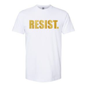 Limited Edition Resist Gold Print Softstyle CVC T-Shirt