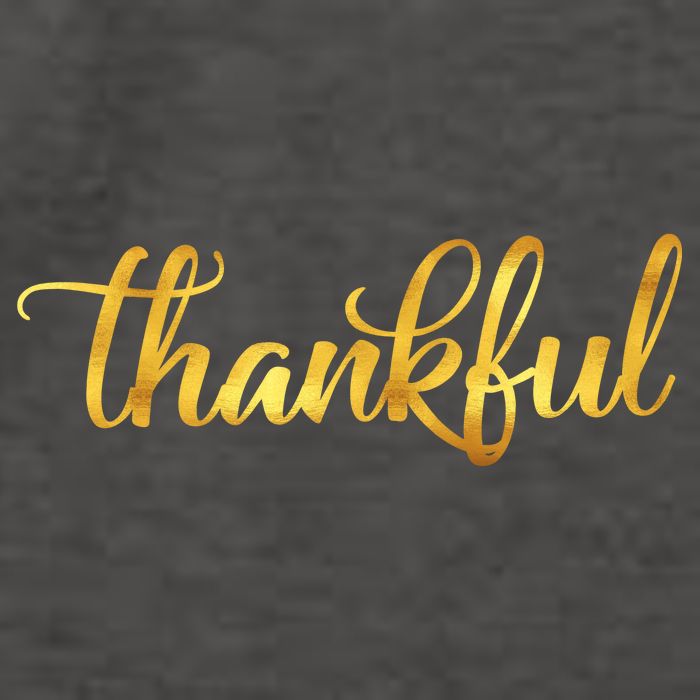 Limited Edition Thankful Thanksgiving Gold Print Vector Backpack