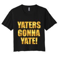 Limited Edition Yaters Gonna Yate! Gold Print Women's Crop Top Tee