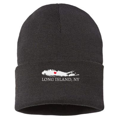 Long Island Ny Souvenir Gift Sustainable Knit Beanie