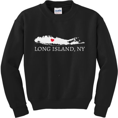 Long Island Ny Souvenir Gift Kids Sweatshirt