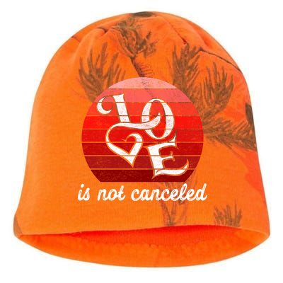 Love Is Not Canceled Gift Funny Dating Gift Kati - Camo Knit Beanie