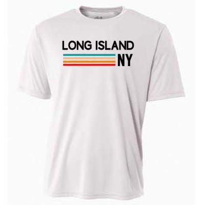 Long Island Ny Souvenir Native Long Islander Map Nyc Cooling Performance Crew T-Shirt