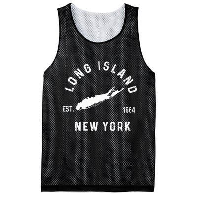 Long Island New York Ny Vintage Established Sports Mesh Reversible Basketball Jersey Tank