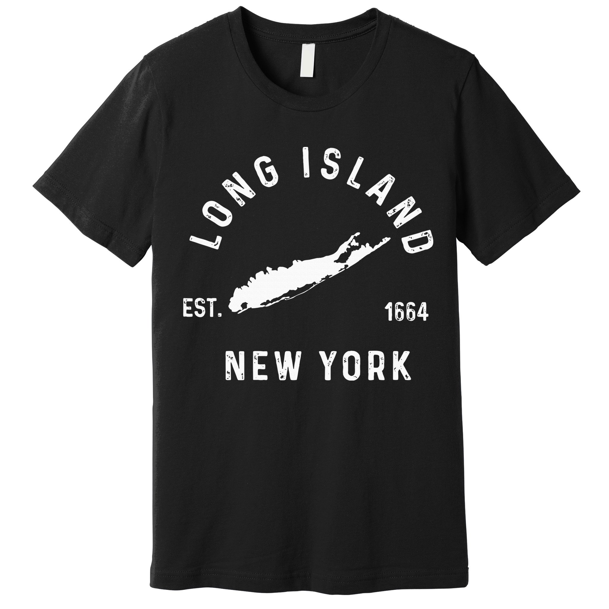 Long Island New York Ny Vintage Established Sports Premium T-Shirt