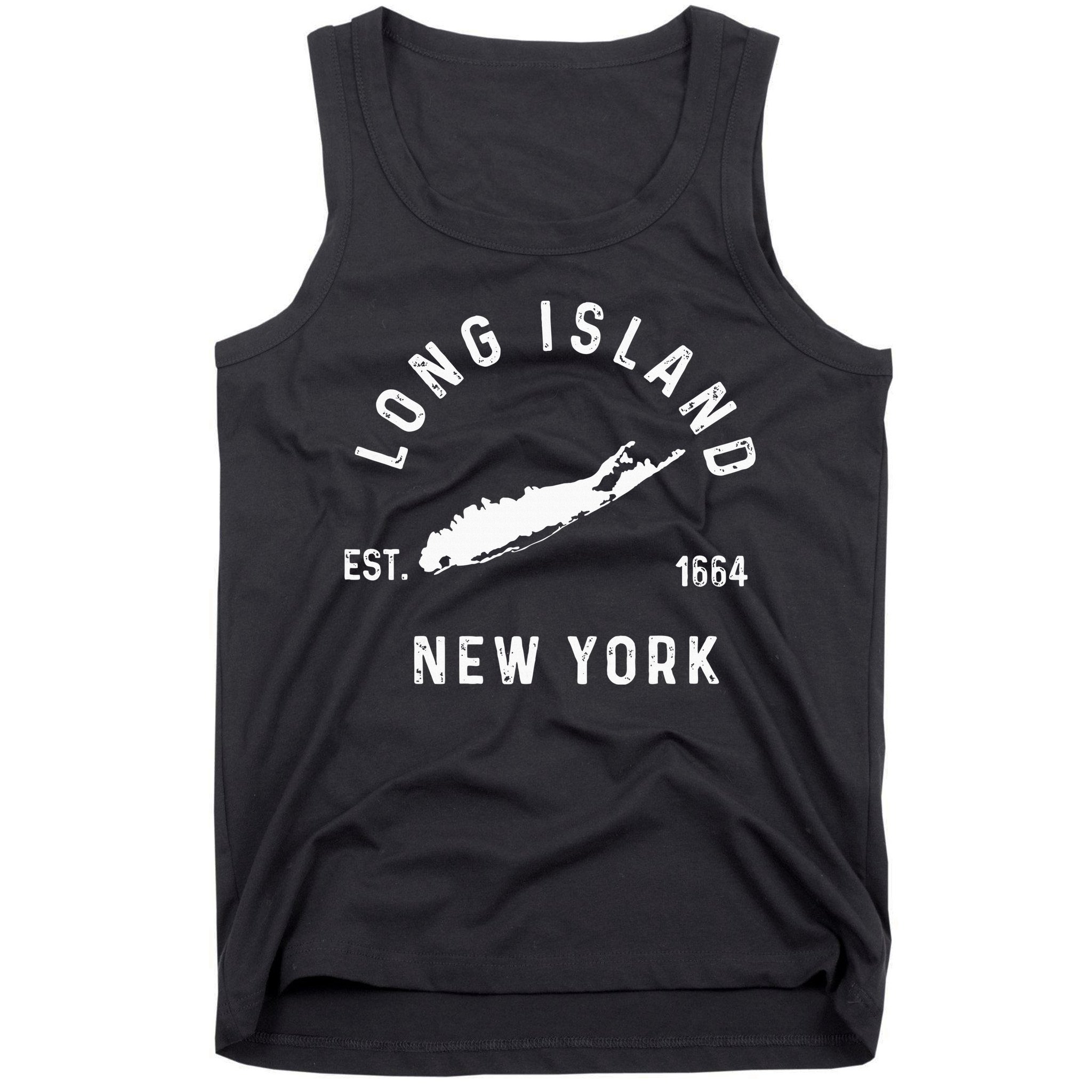Long Island New York Ny Vintage Established Sports Tank Top