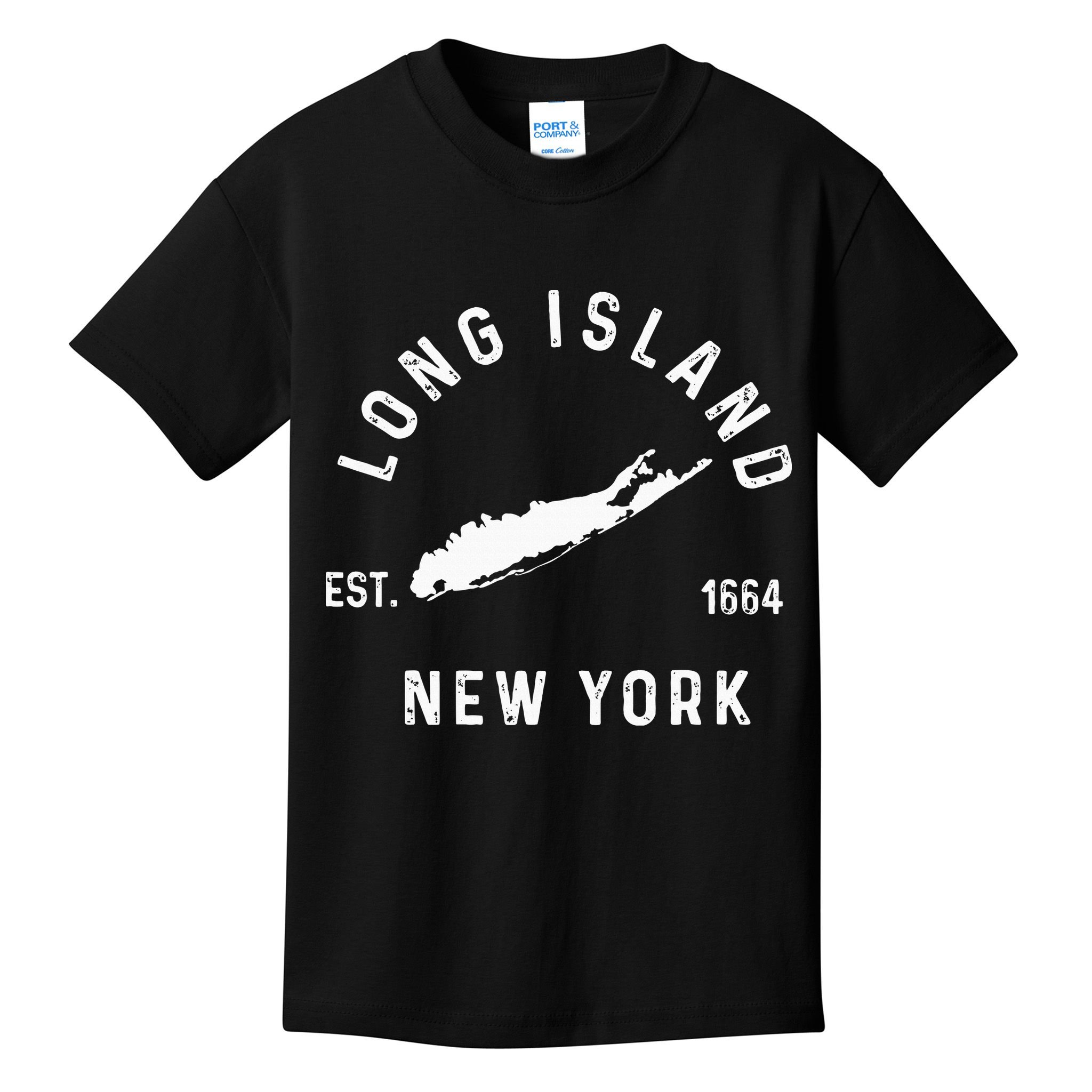 Long Island New York Ny Vintage Established Sports Kids T-Shirt