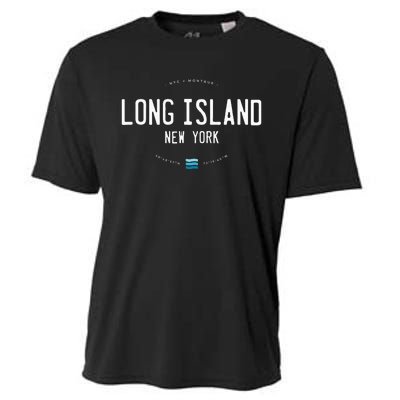 Long Island Ny Beach Waves Gift Cooling Performance Crew T-Shirt