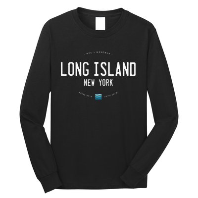 Long Island Ny Beach Waves Gift Long Sleeve Shirt