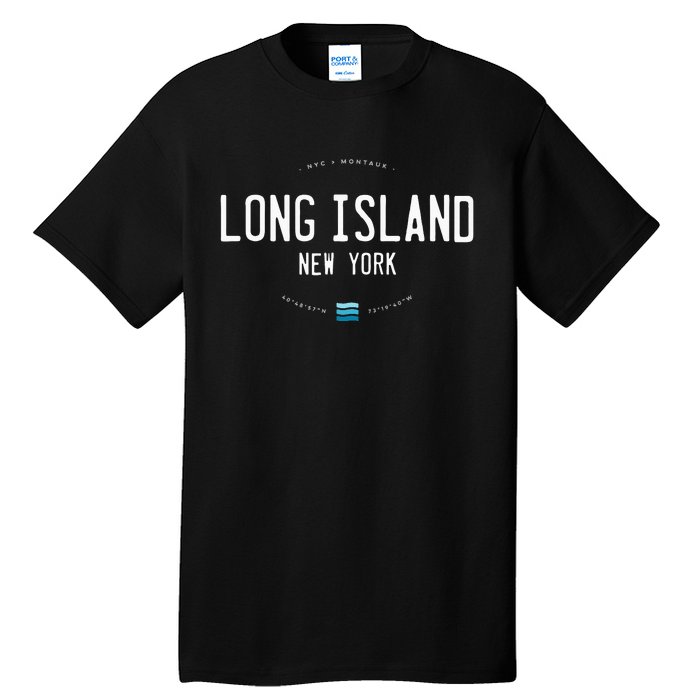 Long Island Ny Beach Waves Gift Tall T-Shirt