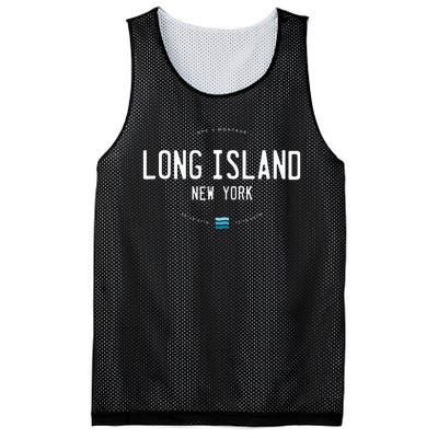 Long Island Ny Beach Waves Gift Mesh Reversible Basketball Jersey Tank