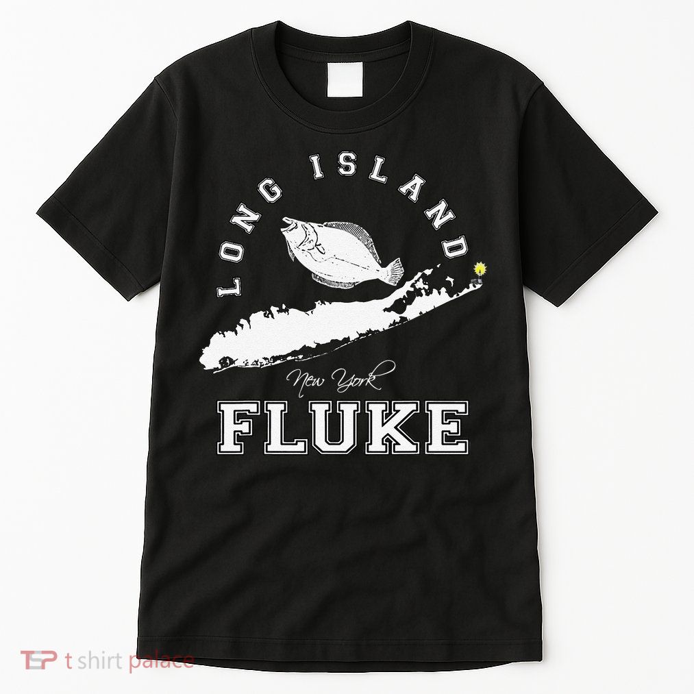 Long Island New York Fluke Fishing Graphic Tall T-Shirt