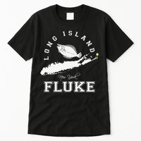 Long Island New York Fluke Fishing Graphic Tall T-Shirt