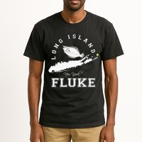Long Island New York Fluke Fishing Graphic Tall T-Shirt