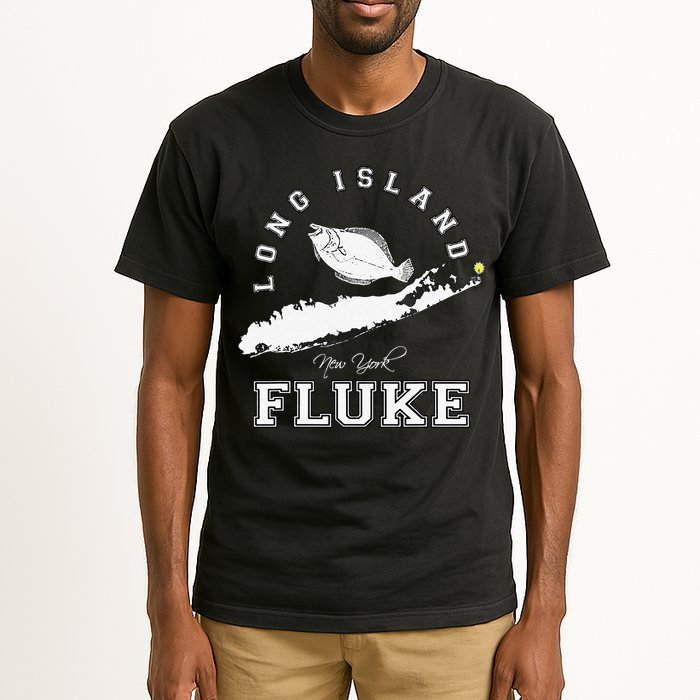 Long Island New York Fluke Fishing Graphic Tall T-Shirt