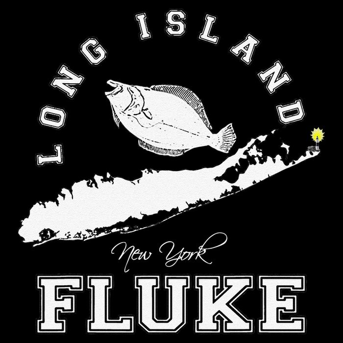 Long Island New York Fluke Fishing Graphic Tall T-Shirt