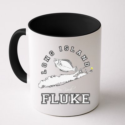 Long Island New York Fluke Fishing Graphic Mug