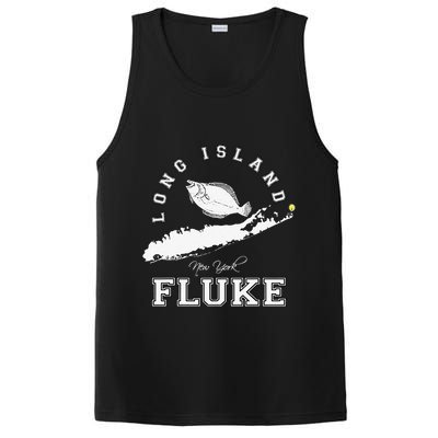 Long Island New York Fluke Fishing Graphic PosiCharge Competitor Tank