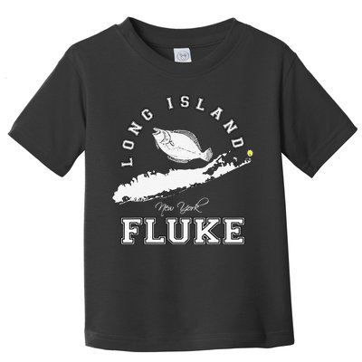 Long Island New York Fluke Fishing Graphic Toddler T-Shirt