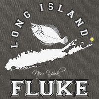 Long Island New York Fluke Fishing Graphic Cotton Canvas Backpack