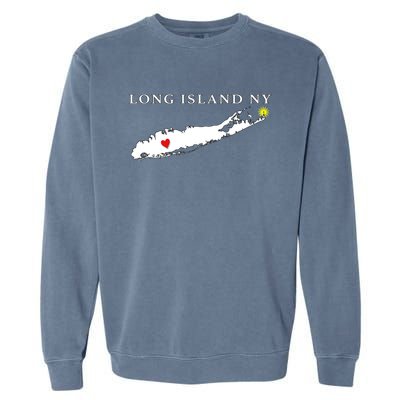 Long Island New York Graphic Home Pride Garment-Dyed Sweatshirt