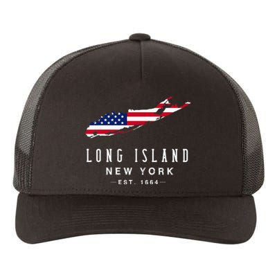 Long Island Ny Souvenir Native Long Islander Map Nyc Yupoong Adult 5-Panel Trucker Hat