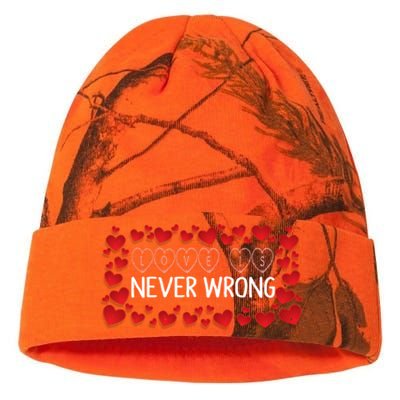 Love Is Never Wrong Motivational Messages Gift Kati Licensed 12" Camo Beanie