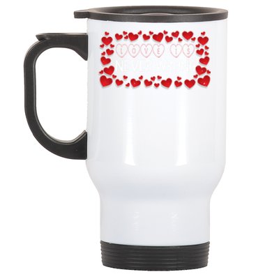 Love Is Never Wrong Motivational Messages Gift Stainless Steel Travel Mug