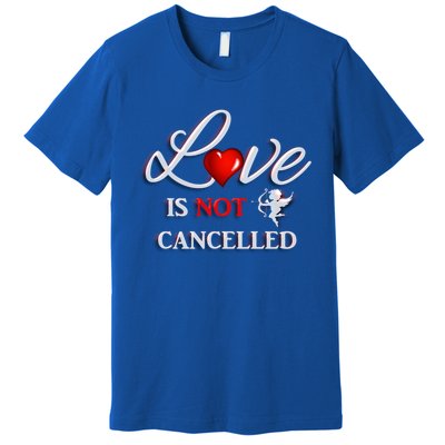 Love Is Not Cancelled Gift Happy Valentines Day Gift Premium T-Shirt