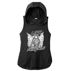 Life Is Not A Fairytale Ladies PosiCharge Tri-Blend Wicking Draft Hoodie Tank