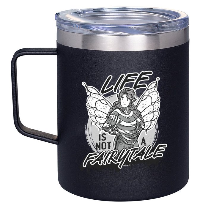 Life Is Not A Fairytale 12oz Stainless Steel Coffee Mug