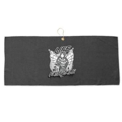 Life Is Not A Fairytale Large Microfiber Waffle Golf Towel