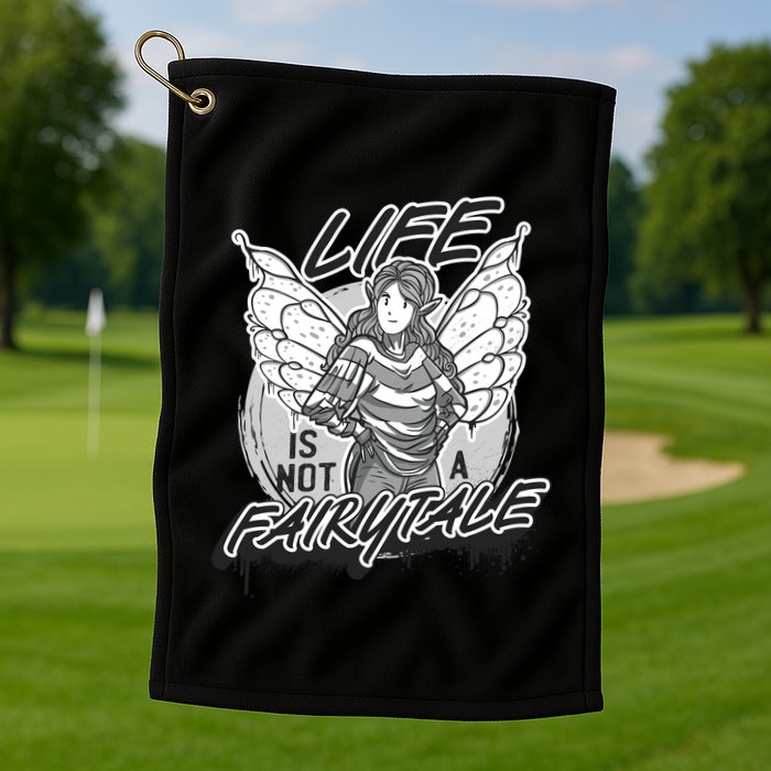 Life Is Not A Fairytale Golf Towel