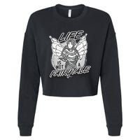 Life Is Not A Fairytale Cropped Pullover Crew