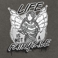 Life Is Not A Fairytale Cotton Canvas Backpack